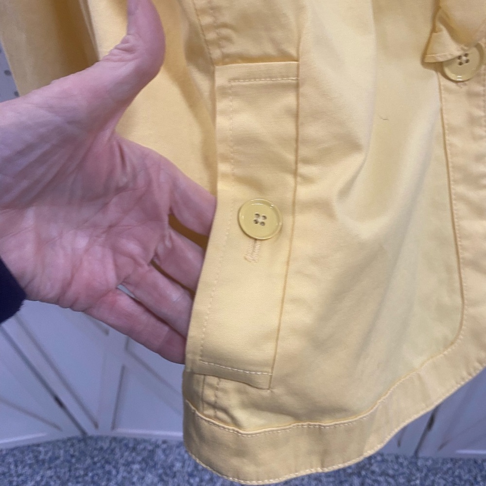 Talbots Yellow Ruffled Blouse - Picture 4 of 5